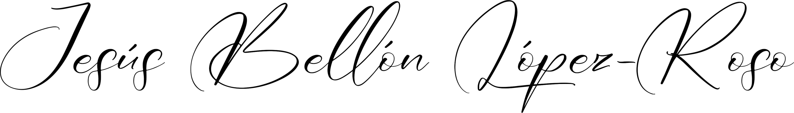 Firma de Jesús Bellón López-Roso